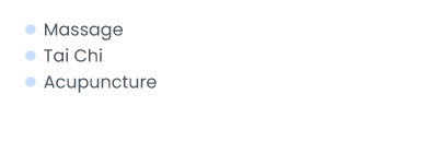 Massage Tai Chi Acupuncture